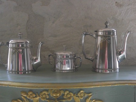Ful set tea/coffee silvered metal Ref. 206