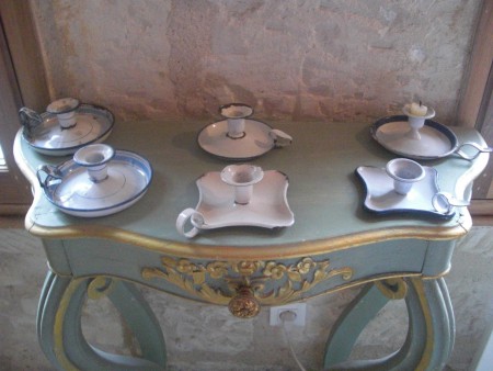 Ref. 231. vintage enamel candle holders. 6 pieces. 30€ each